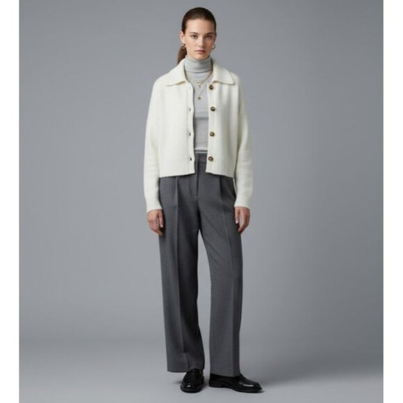 Madewell Womens Cream Button-Up Cardigan Sweater S Merino Wool Alpaca Blend - Picture 4 of 10